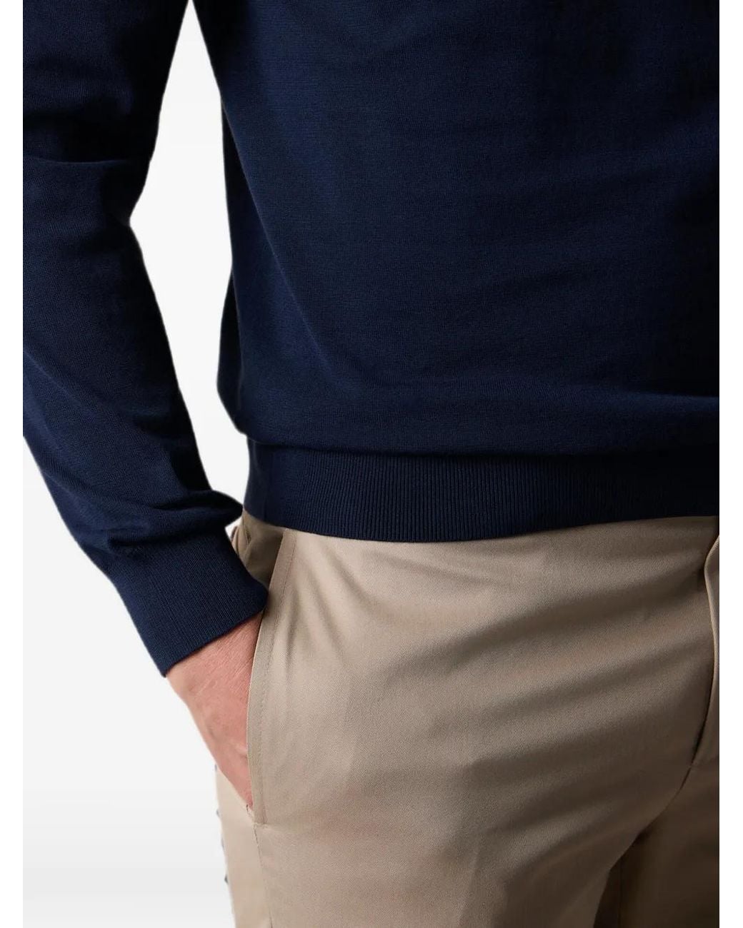 Brooks Brothers Blue Crew-Neck Sweater for men