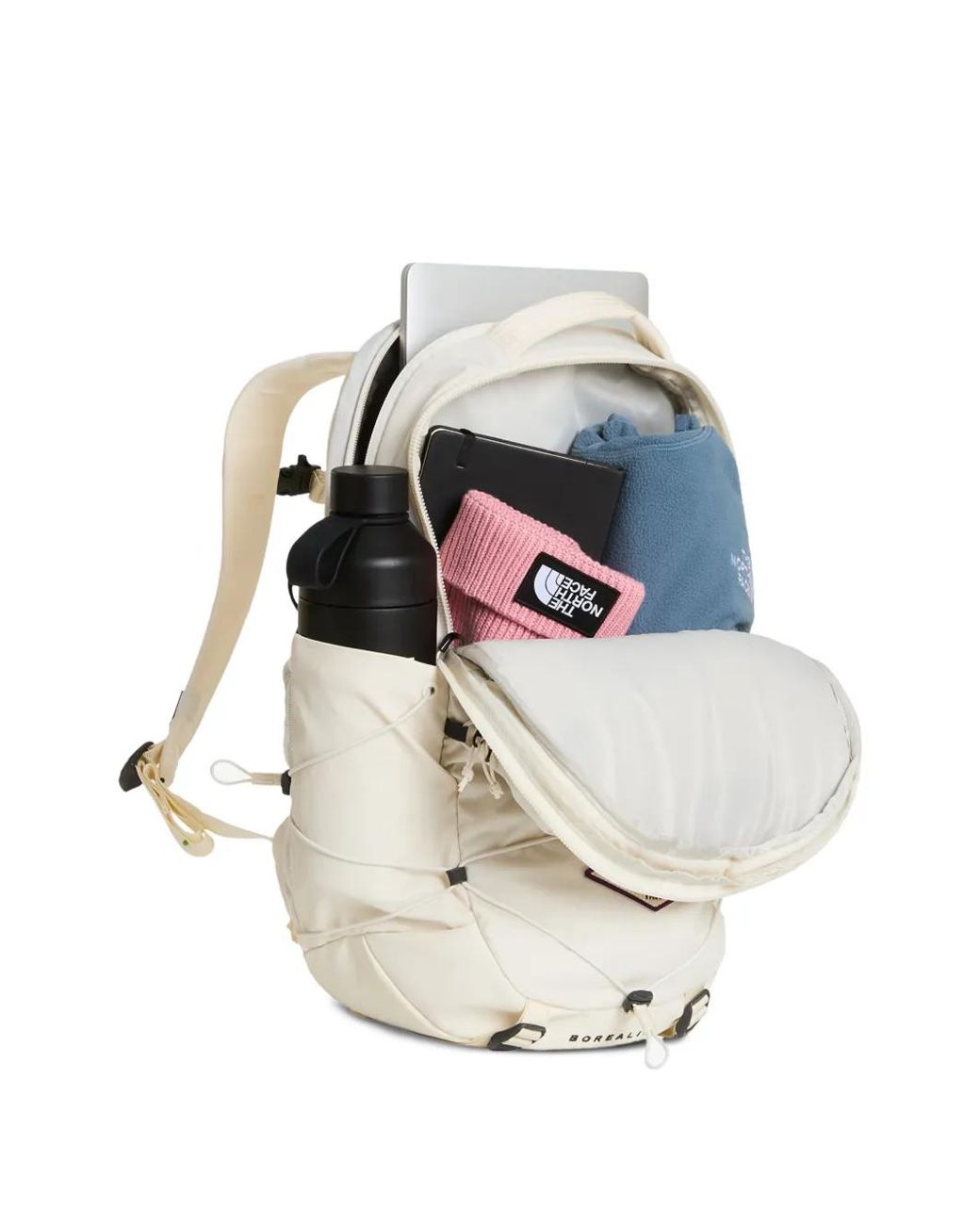 The North Face White Borealis Patch Backpack