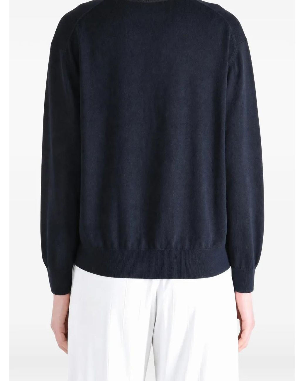 Nikki Chasin Blue Klein Contrast-Trim Polo Top
