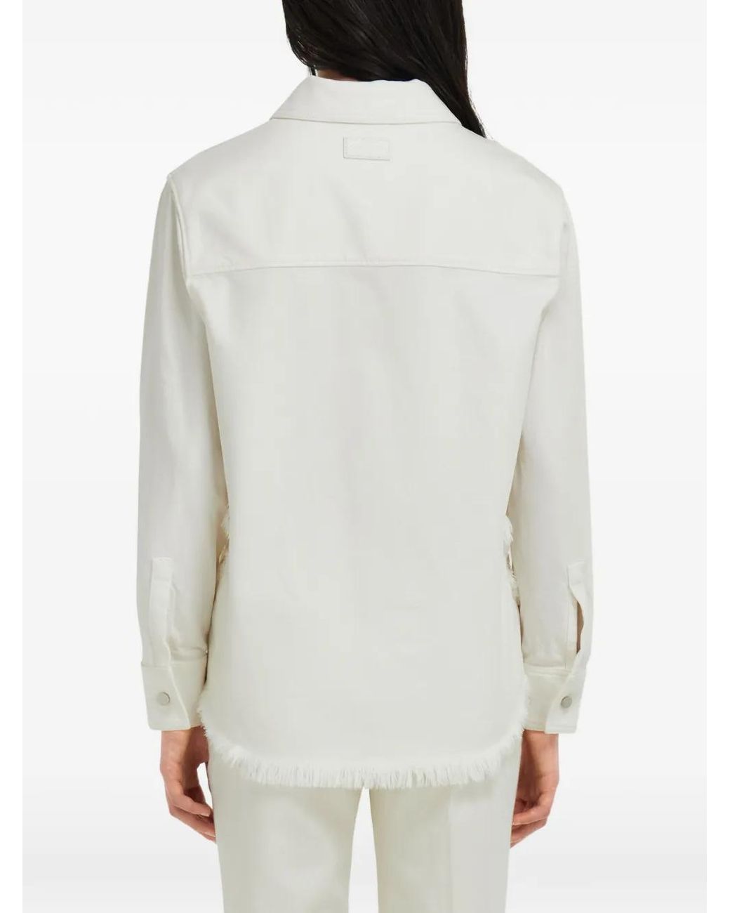 Ferragamo White Denim Blouson