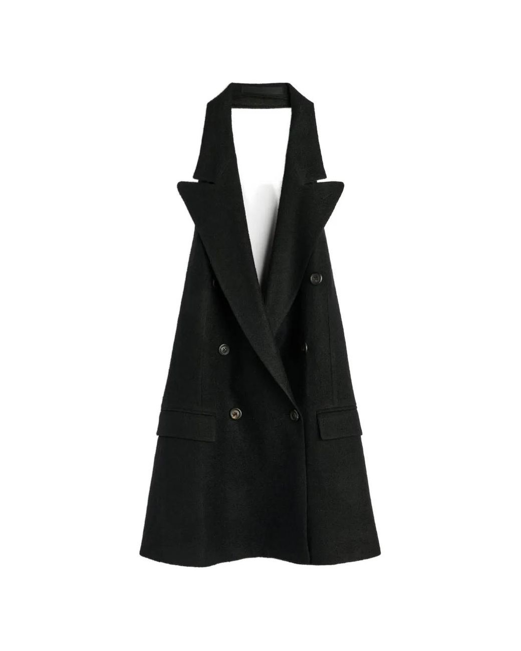 Our Legacy Black Blaze Apron Ritual Mesh Wool