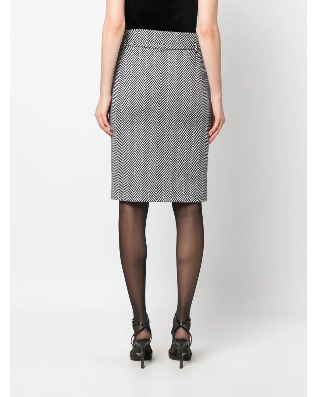 Tom Ford Gray Pencil Skirts
