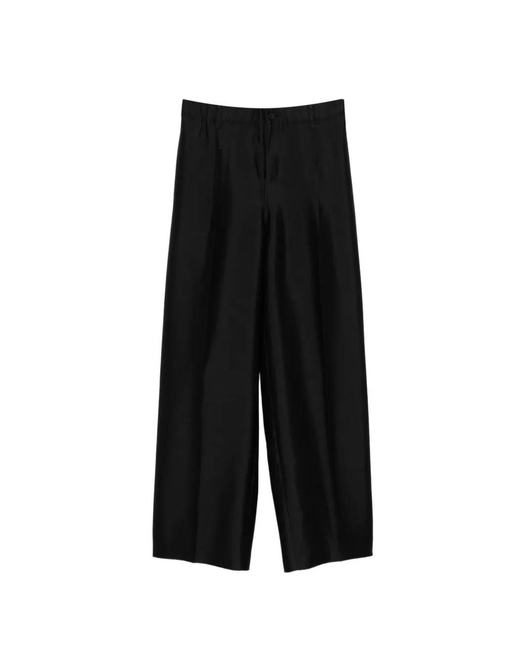 JNBY Black Straight-Leg Trousers