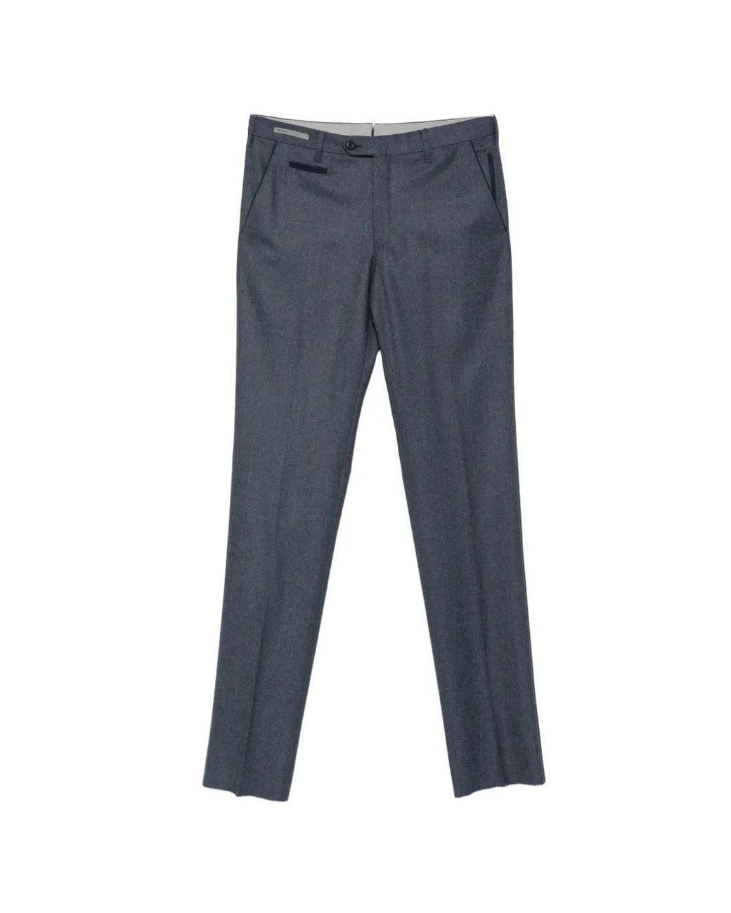 Corneliani Broek Met Afwerking in het Blue voor heren