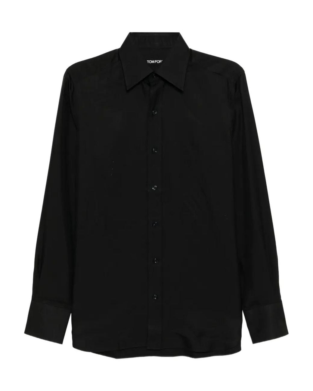 Tom Ford Black Washed Twill Shirt for men