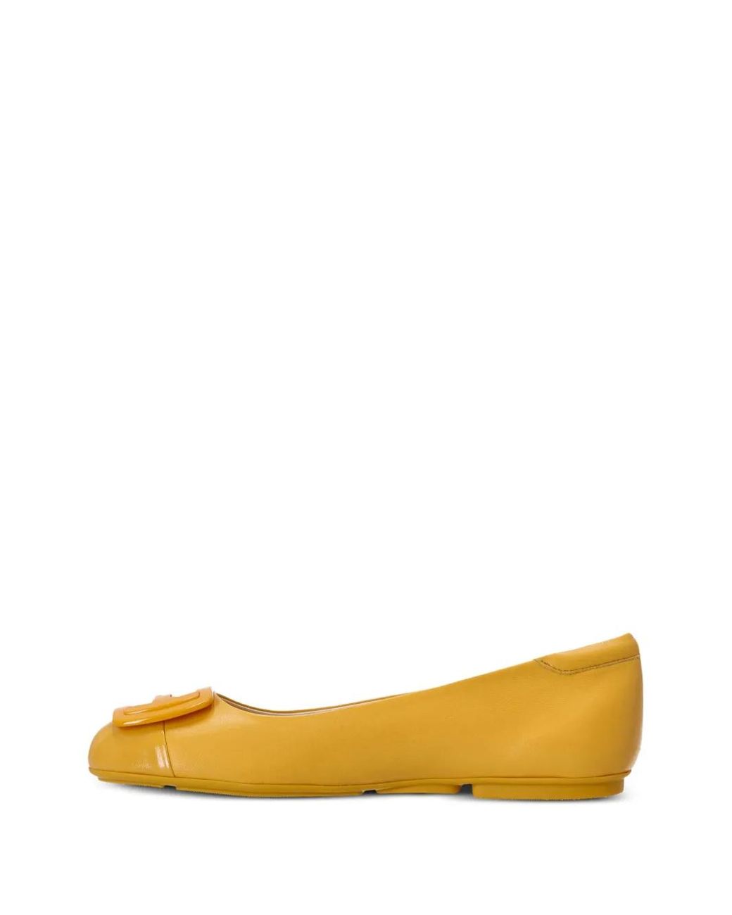 Hogan Orange H661 Patent-Leather Ballerina Shoes
