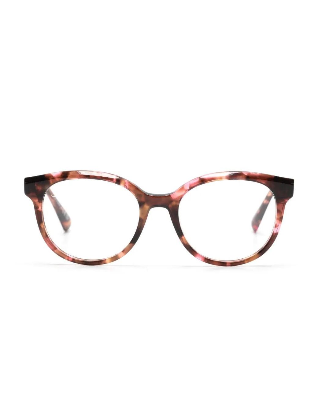 MAX&Co. Brown Tortoiseshell-Effect Round-Frame Glasses