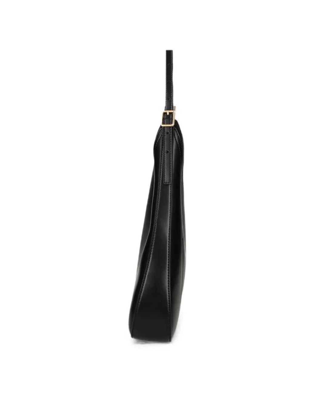 Calvin Klein Black Logo-Plaque Shoulder Bag