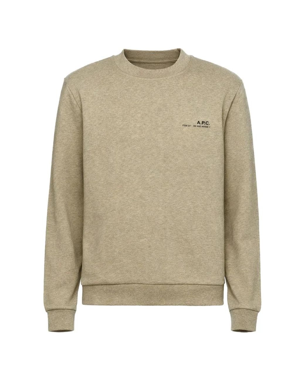 Sudadera Con Cuello Redondo A.P.C. de color Natural