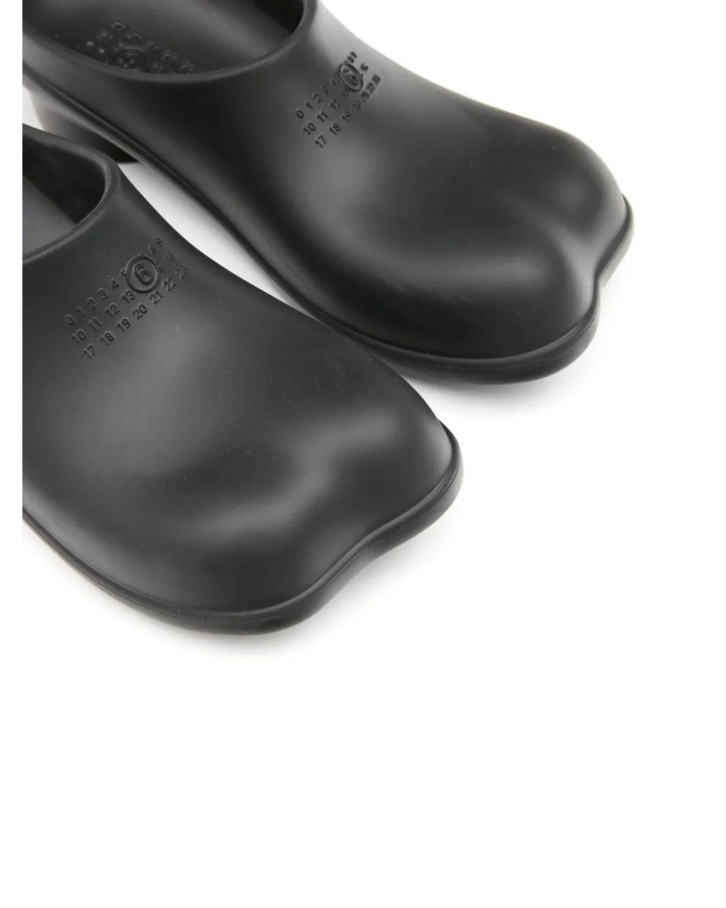 MM6 by Maison Margiela Gray Anatomic Numbers-Motif Slippers