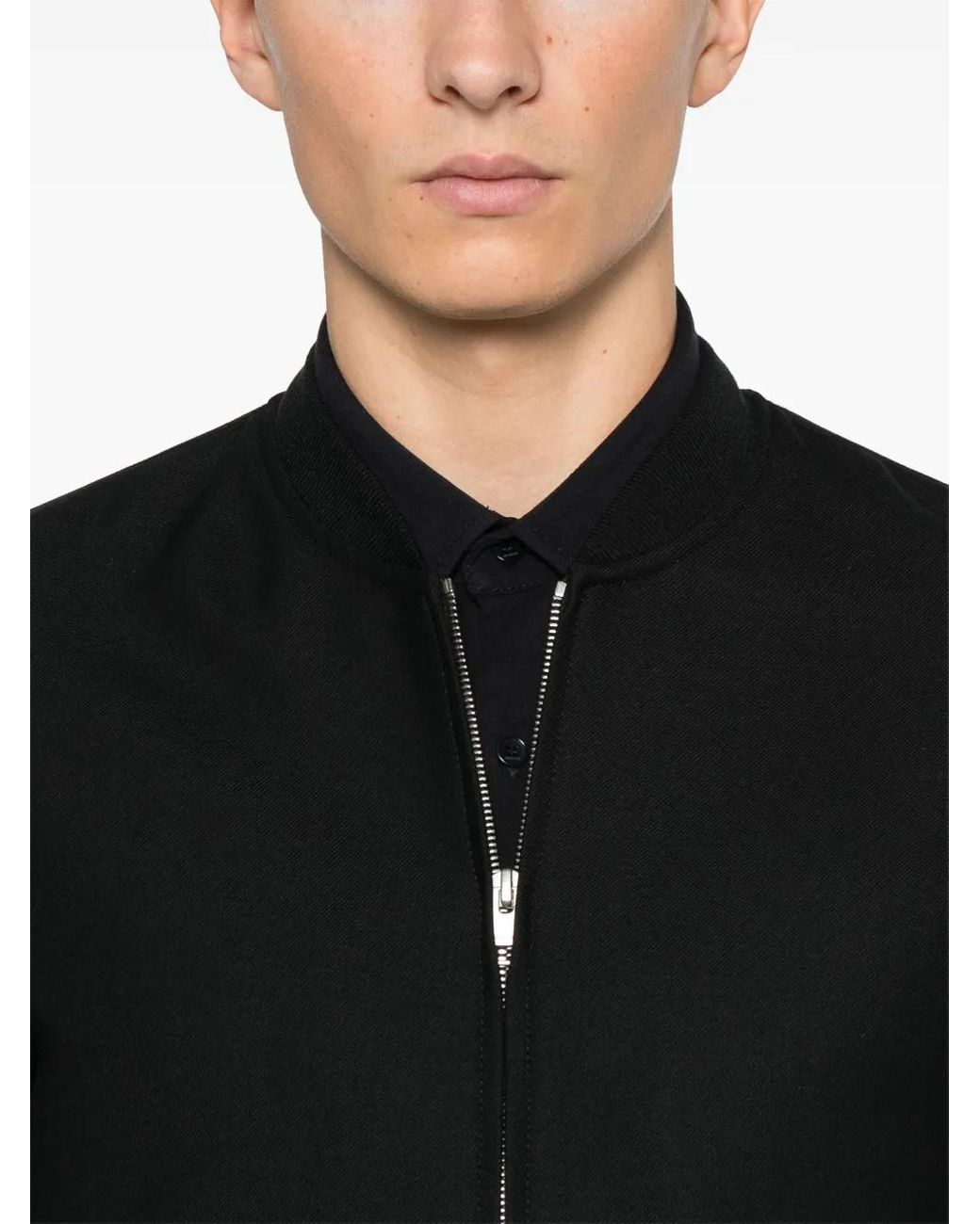 Sandro Black Zip-Up Jacket for men