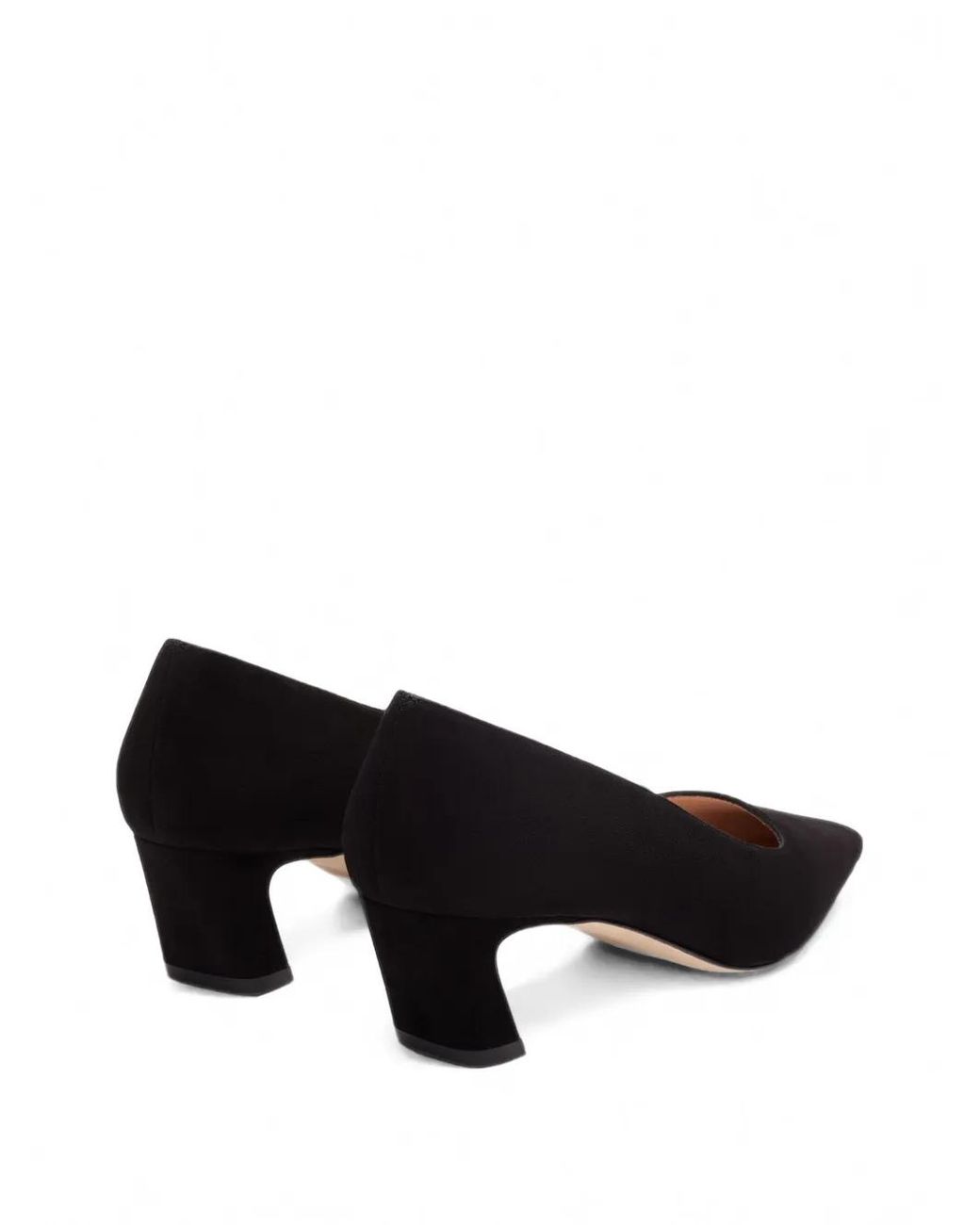 Stuart Weitzman Black Stassi Pointed-Toe Pumps