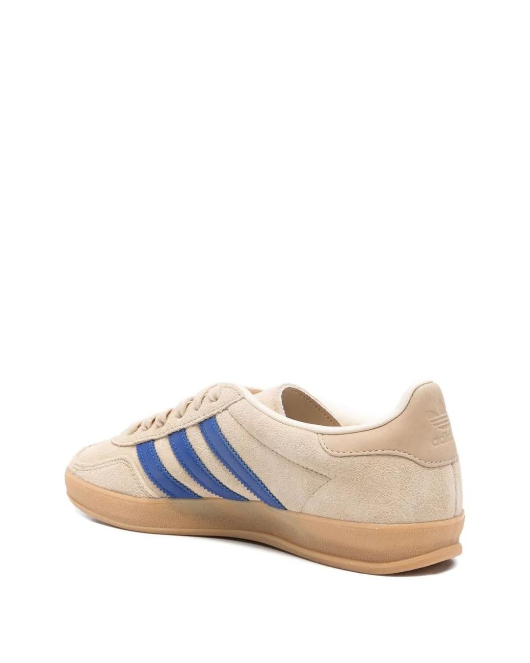 Adidas White "Gazelle" Indoor Sneakers
