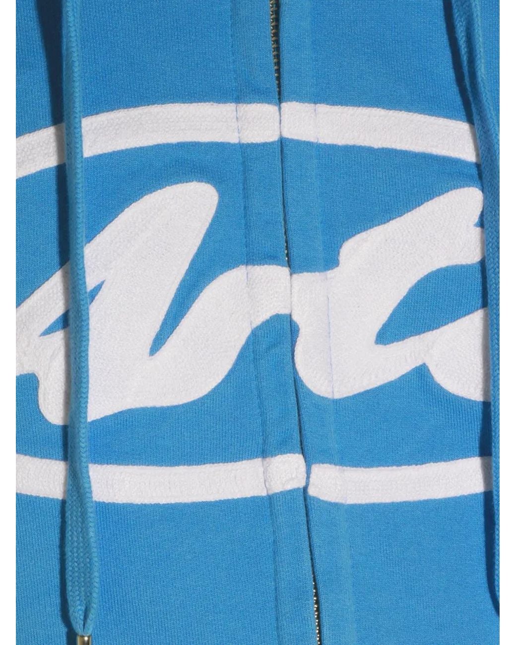 Arte' Blue Circle Logo Zip-Up Hoodie for men