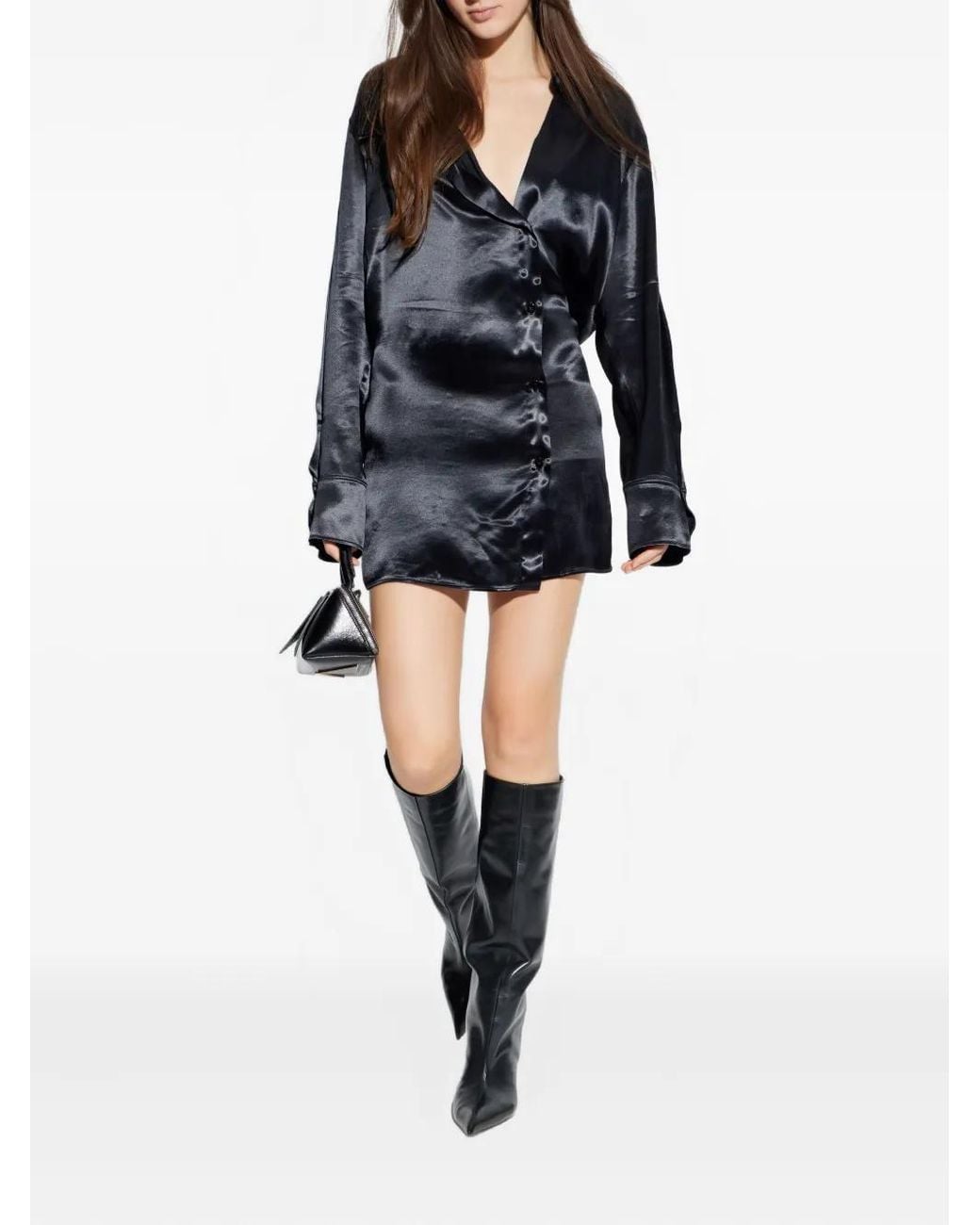 The Attico Black Mini Dress