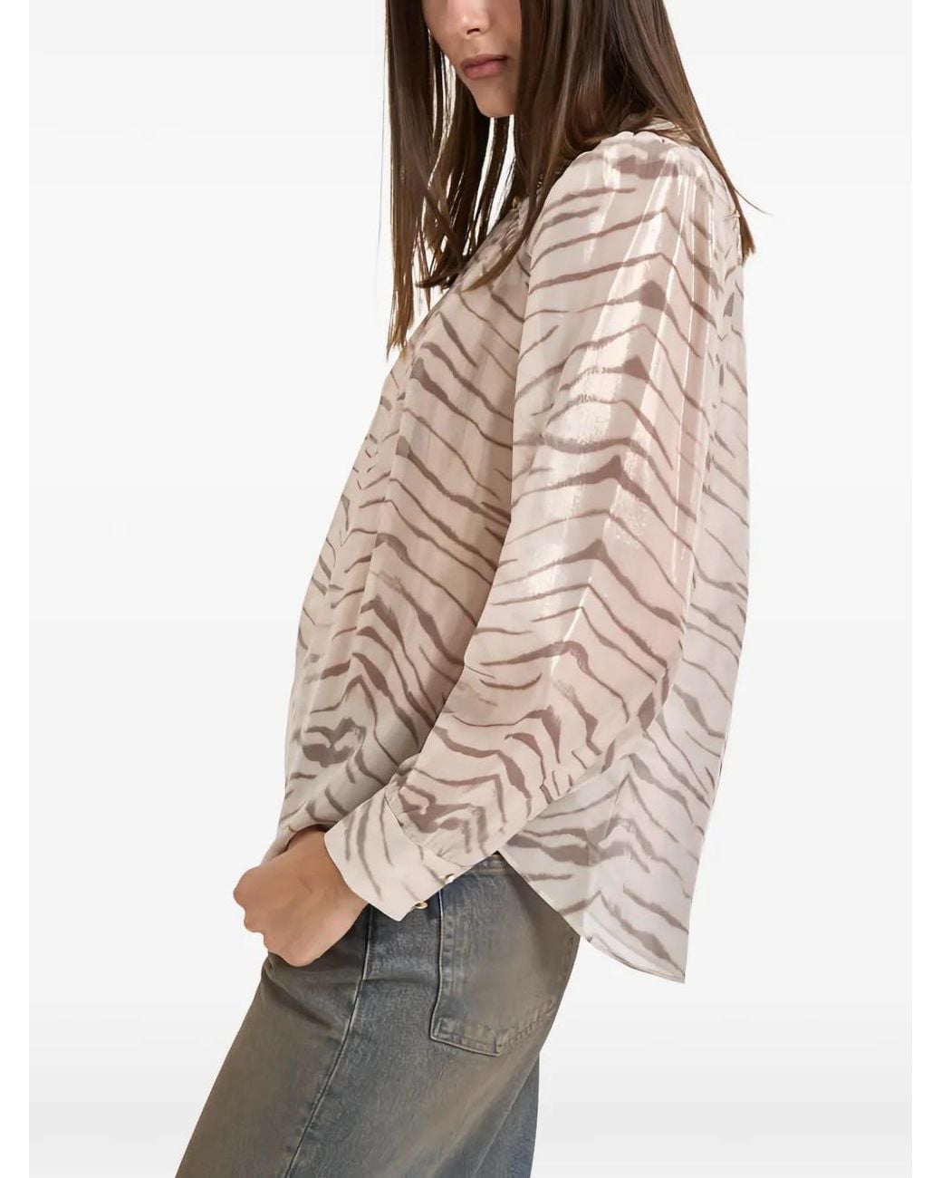 Isabel Marant Brown Farali Silk Blouse