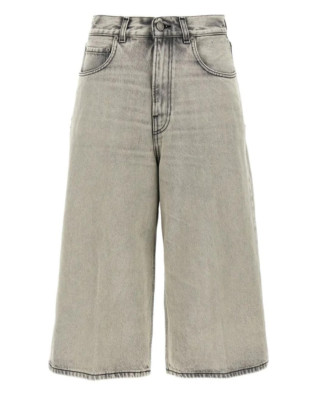 Haikure Gray Belle Five-Pocket Wide-Leg Jeans