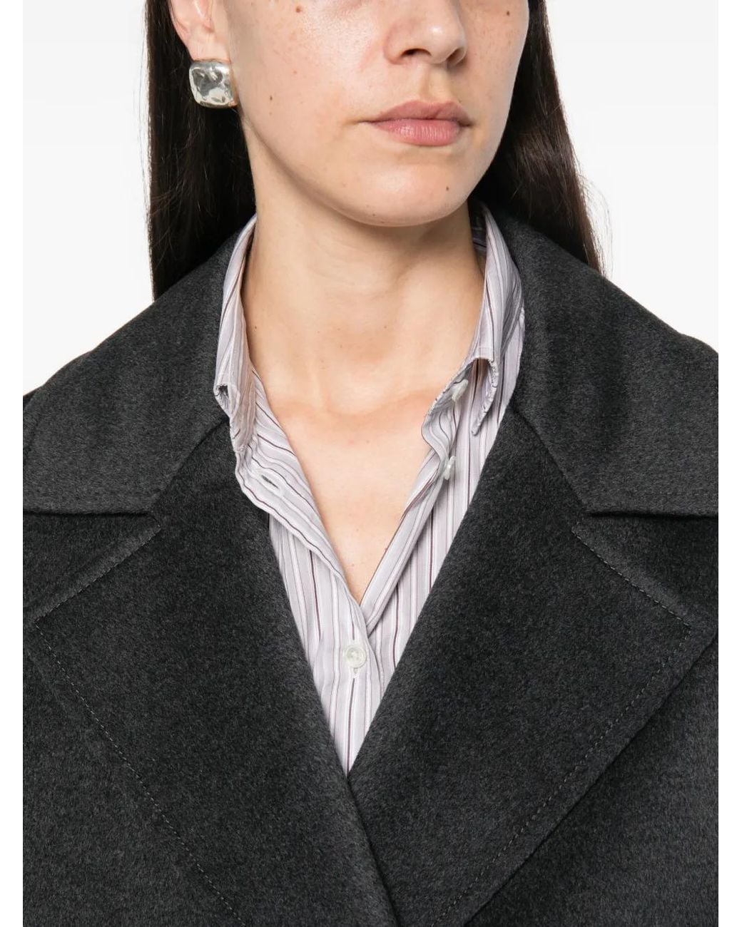 Pennyblack Black Double-Breasted Coat
