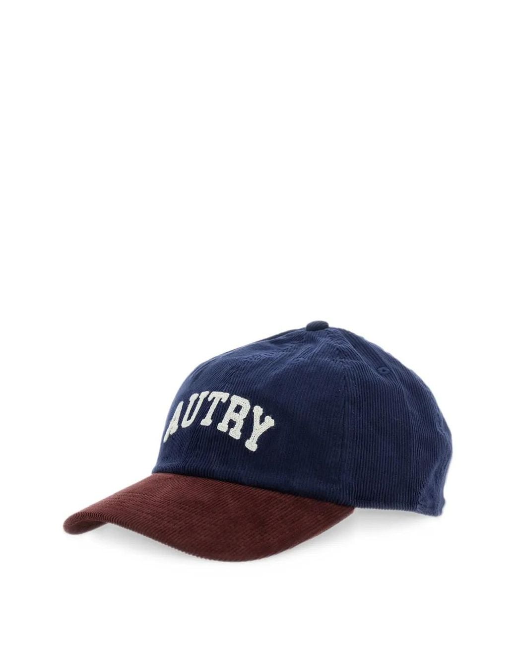 Autry Blue Corduroy Two-Tone Baseball Cap