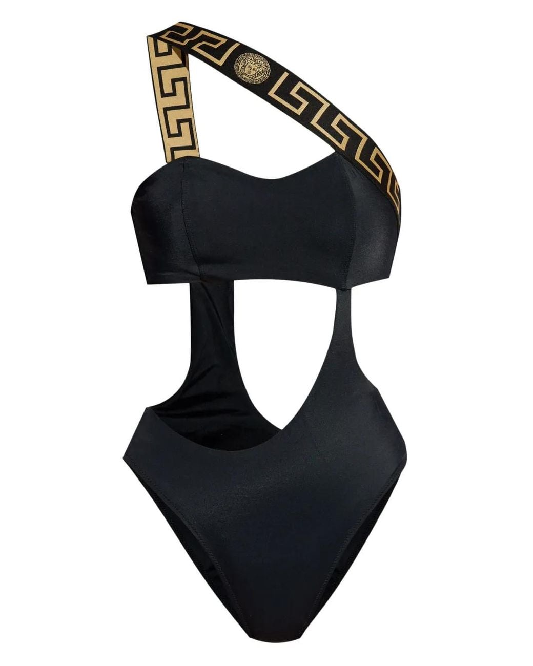 Versace Badpak Met Greca Afwerking in het Black