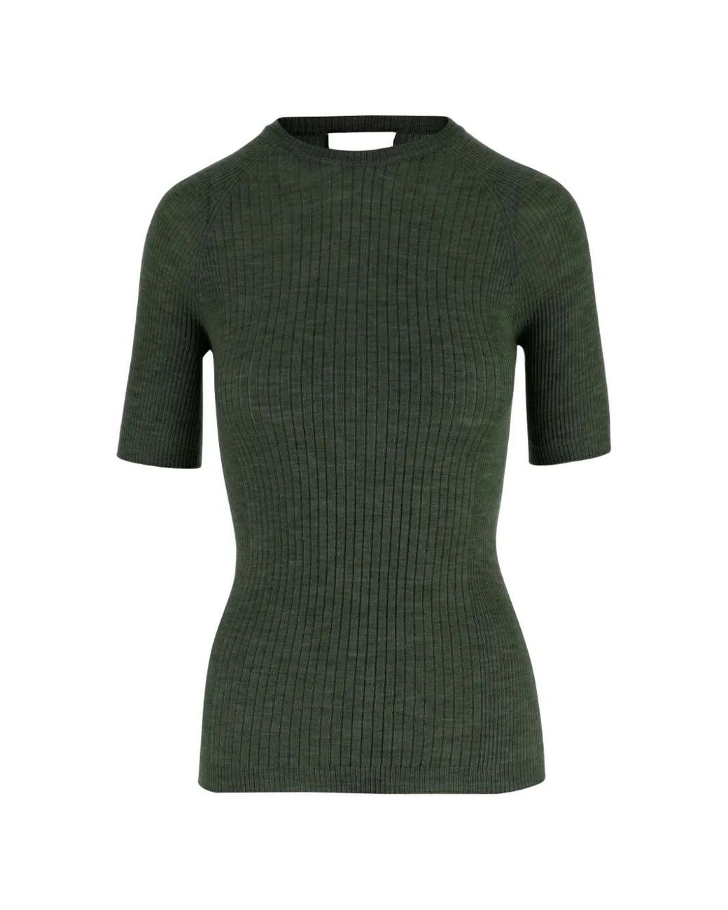 Sa Su Phi Green Short-Sleeved Ribbed T-Shirt
