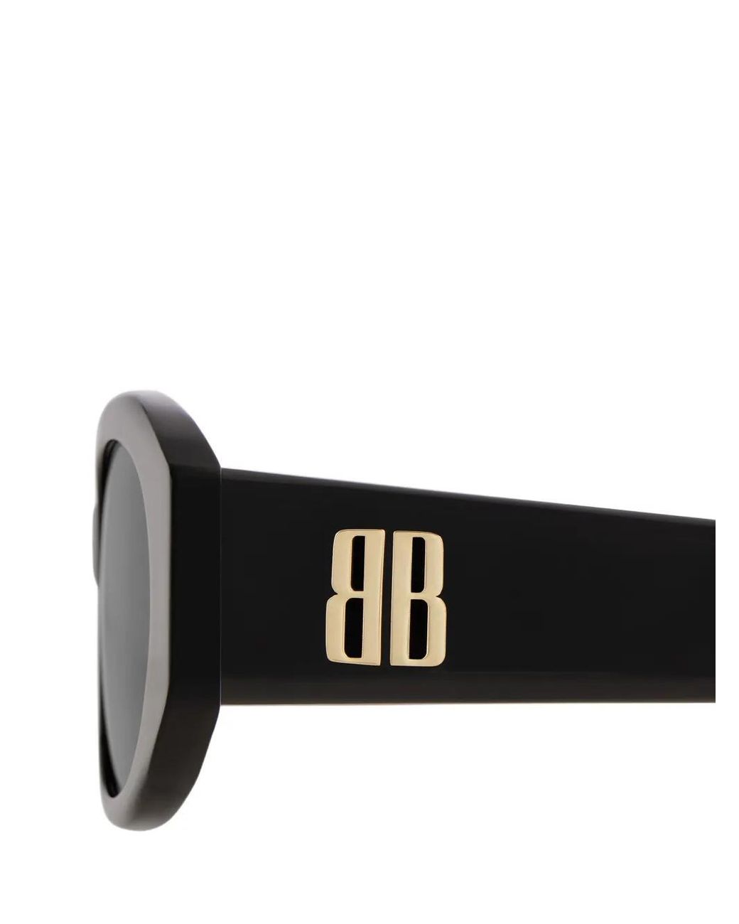 Balenciaga Black Nano Round Af Sunglasses