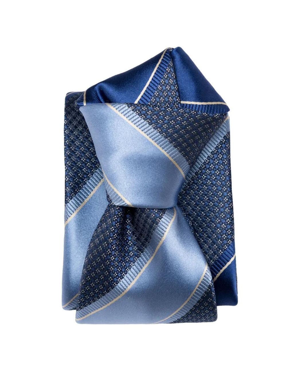 Elizabetta Blue Striped Tie for men