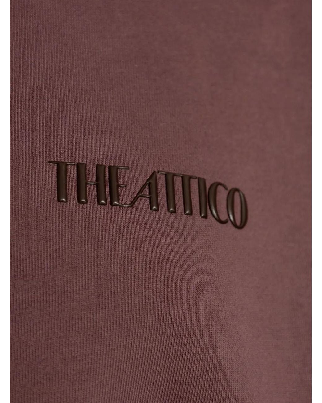 The Attico Purple Logo-Embroidered Sweatshirt