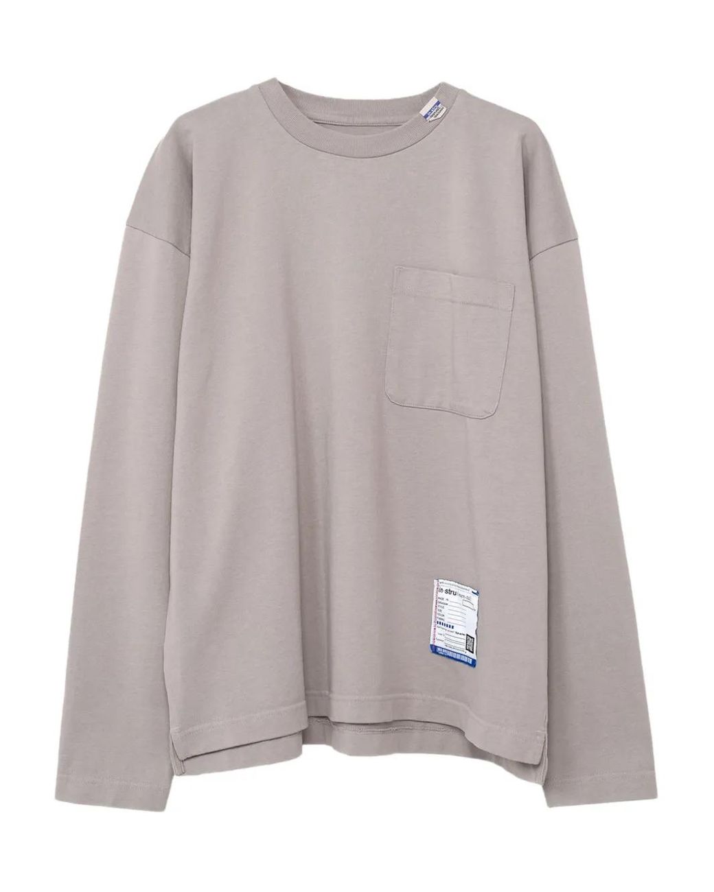 in・stru(men-tal) Gray Pocket Long-Sleeve T-Shirt for men