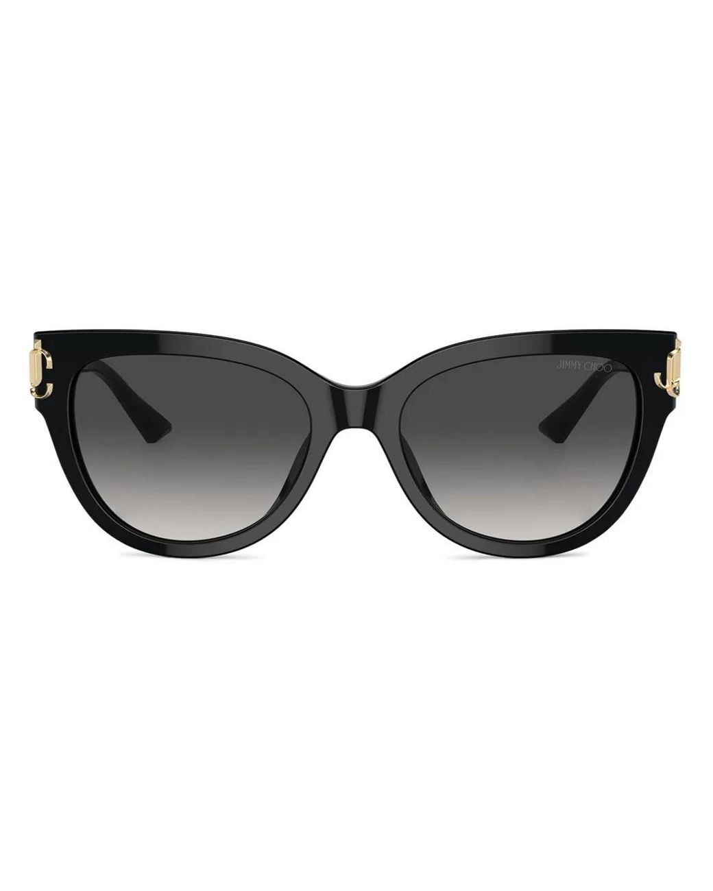 Jimmy Choo Black Logo-Plaque Sunglasses