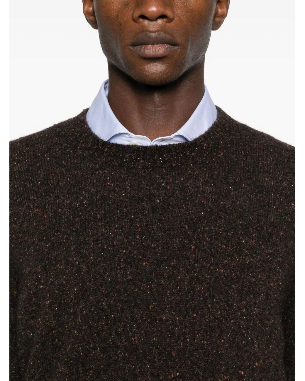 Brunello Cucinelli Black Cashmere-Blend Jumper for men