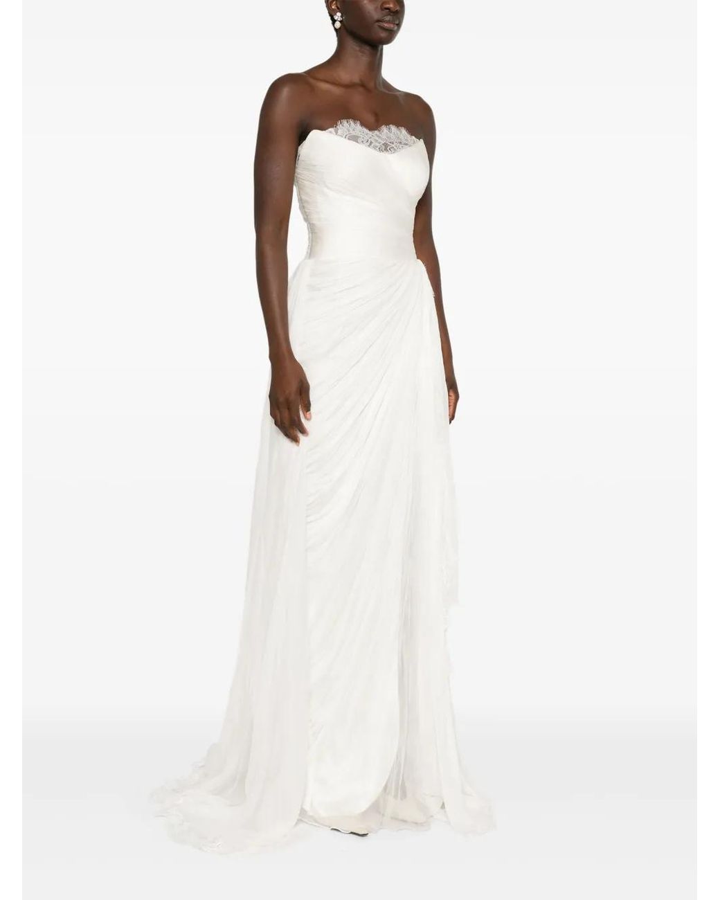 IRIS SERBAN White Shea Gown
