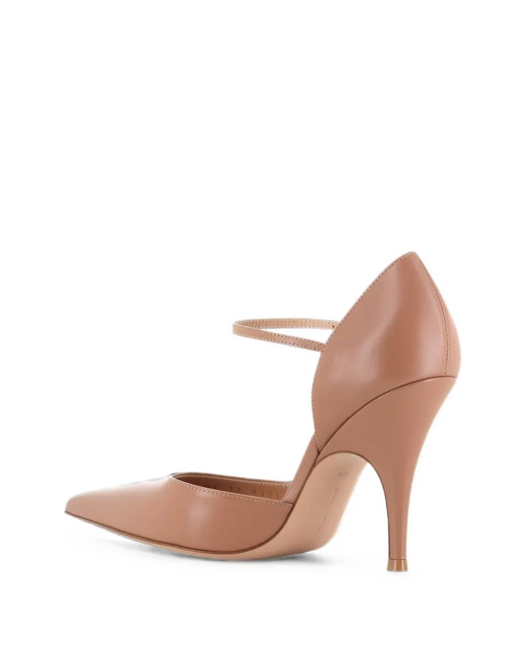 Gianvito Rossi Pink Sofia D'Orsay Pointed-Toe Buckled Pumps