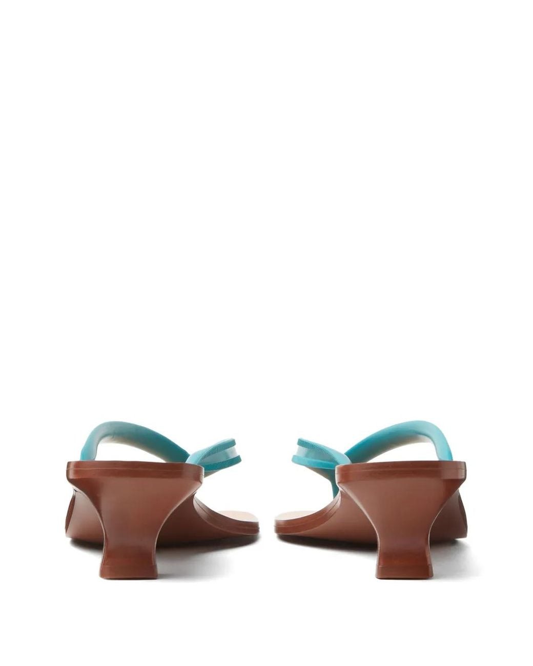 Versace Blue Sophie Rubber Thong Sandals 40 Mm