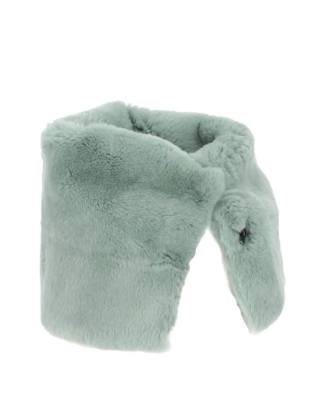 Antipast Green Faux-Fur Muffler