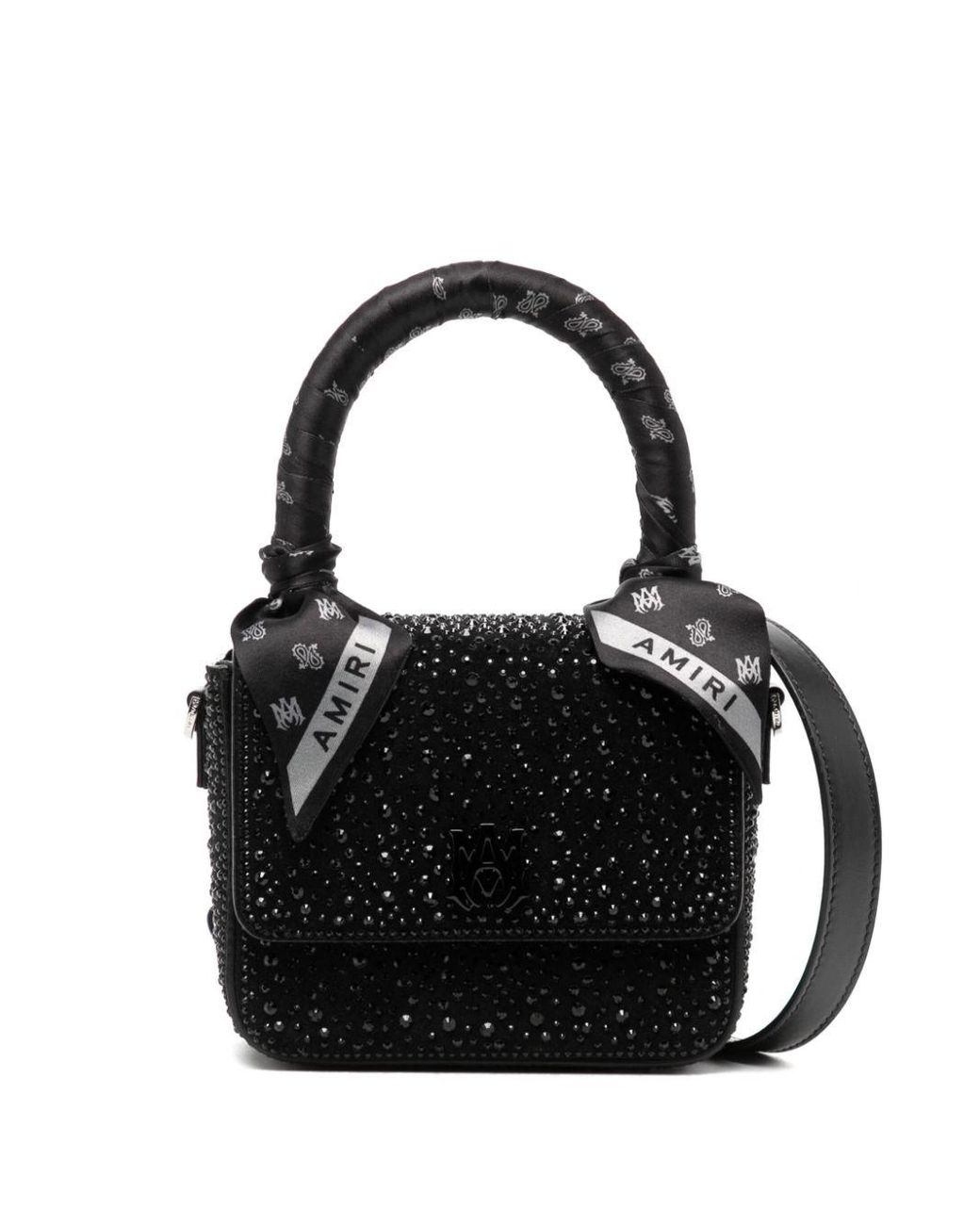 AMIRI アミリ マイクロMAレザーショルダーバッグ ブラック AMIRI Micro Ma Cross Body Bag | Black | FARFETCH