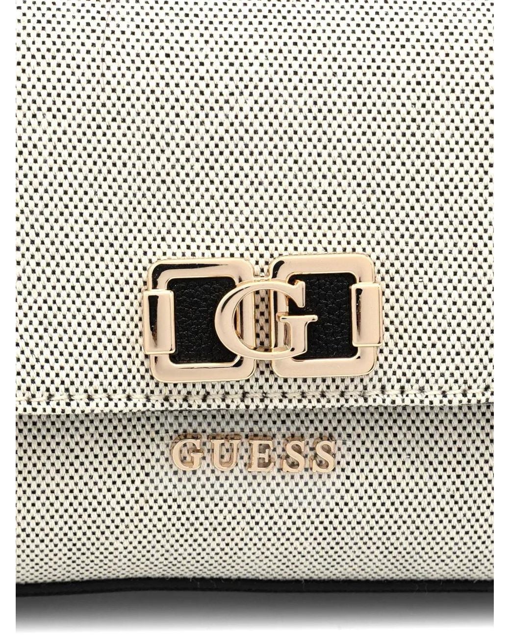 Guess Black Karnilla Logo-Detail Shoulder Bag