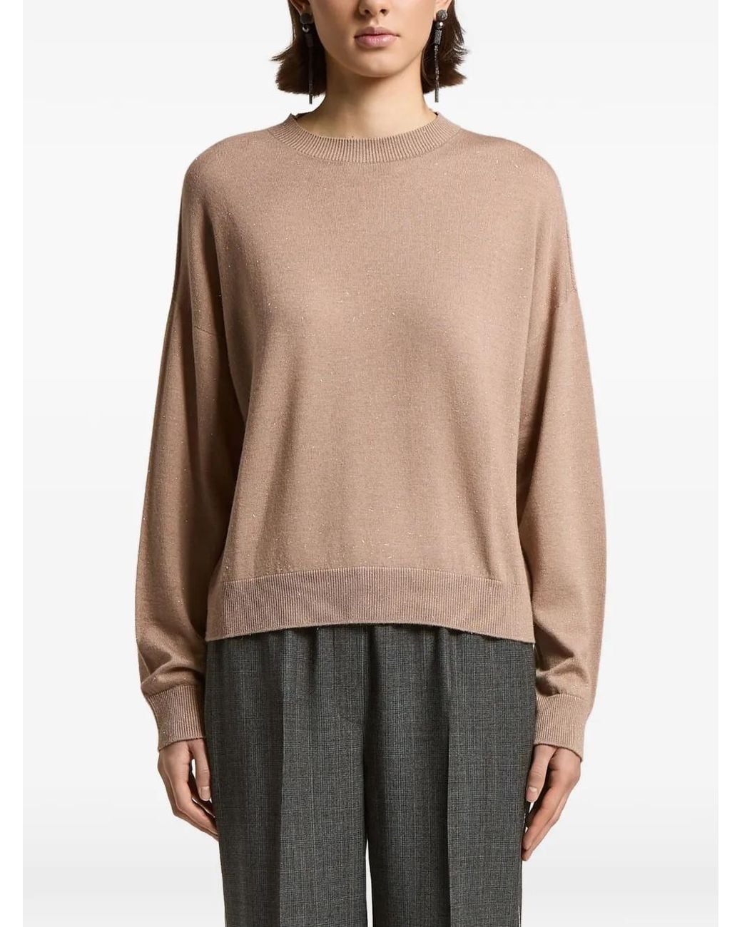 Peserico Black Long-Sleeve Jumper
