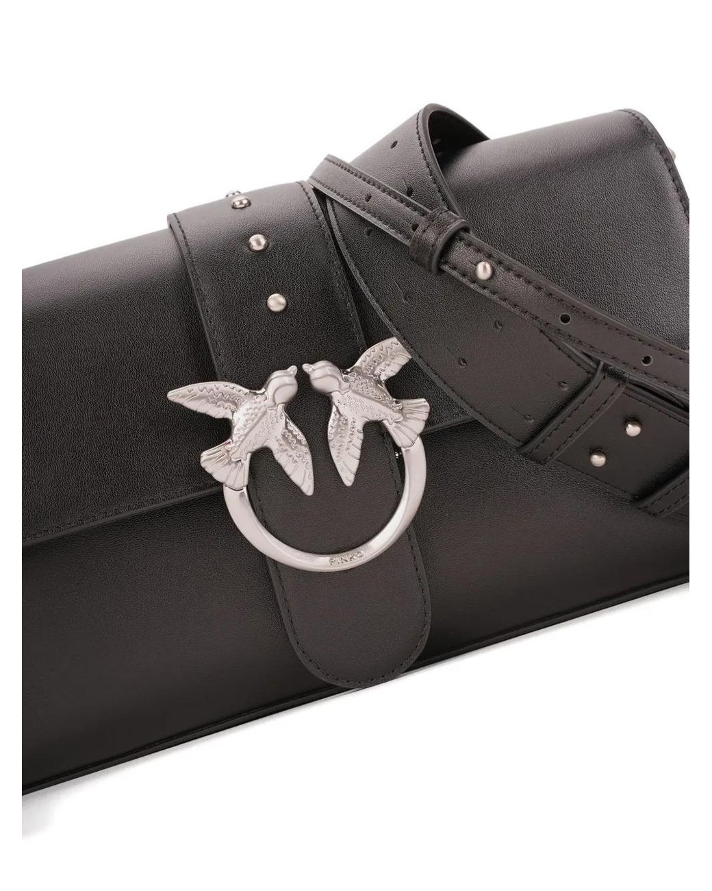 Borsa A Spalla Love Bag Media di Pinko in Black