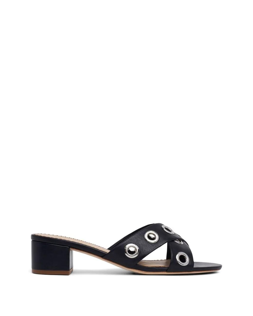 Cinq À Sept White Maya Criss-Cross Heeled Sandals