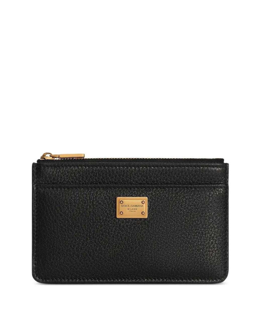 Dolce & Gabbana Black Calfskin Card Holder