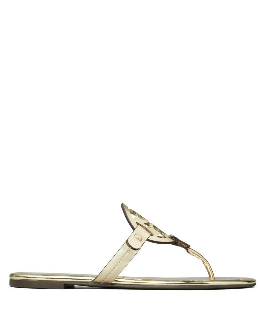 Tory Burch White Miller Sandals
