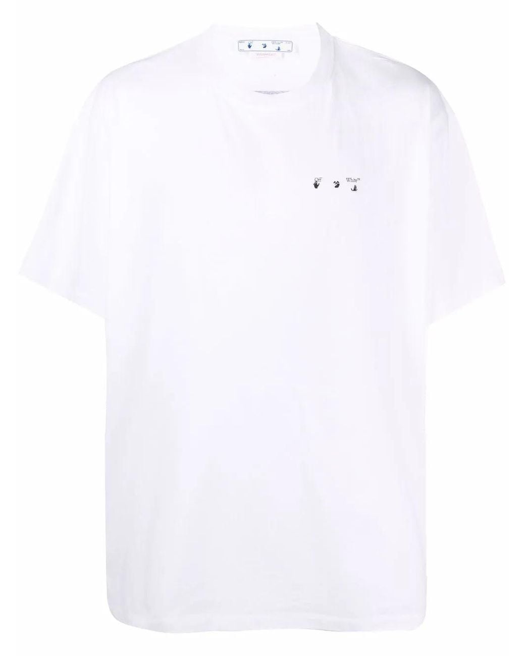 Off-White c/o Virgil Abloh White Caravaggio Paint Over T-Shirt for men
