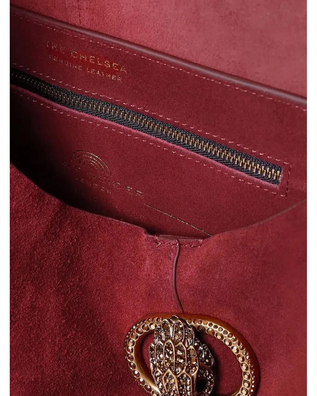 Kurt Geiger Red Large Chelsea Slouch Bag