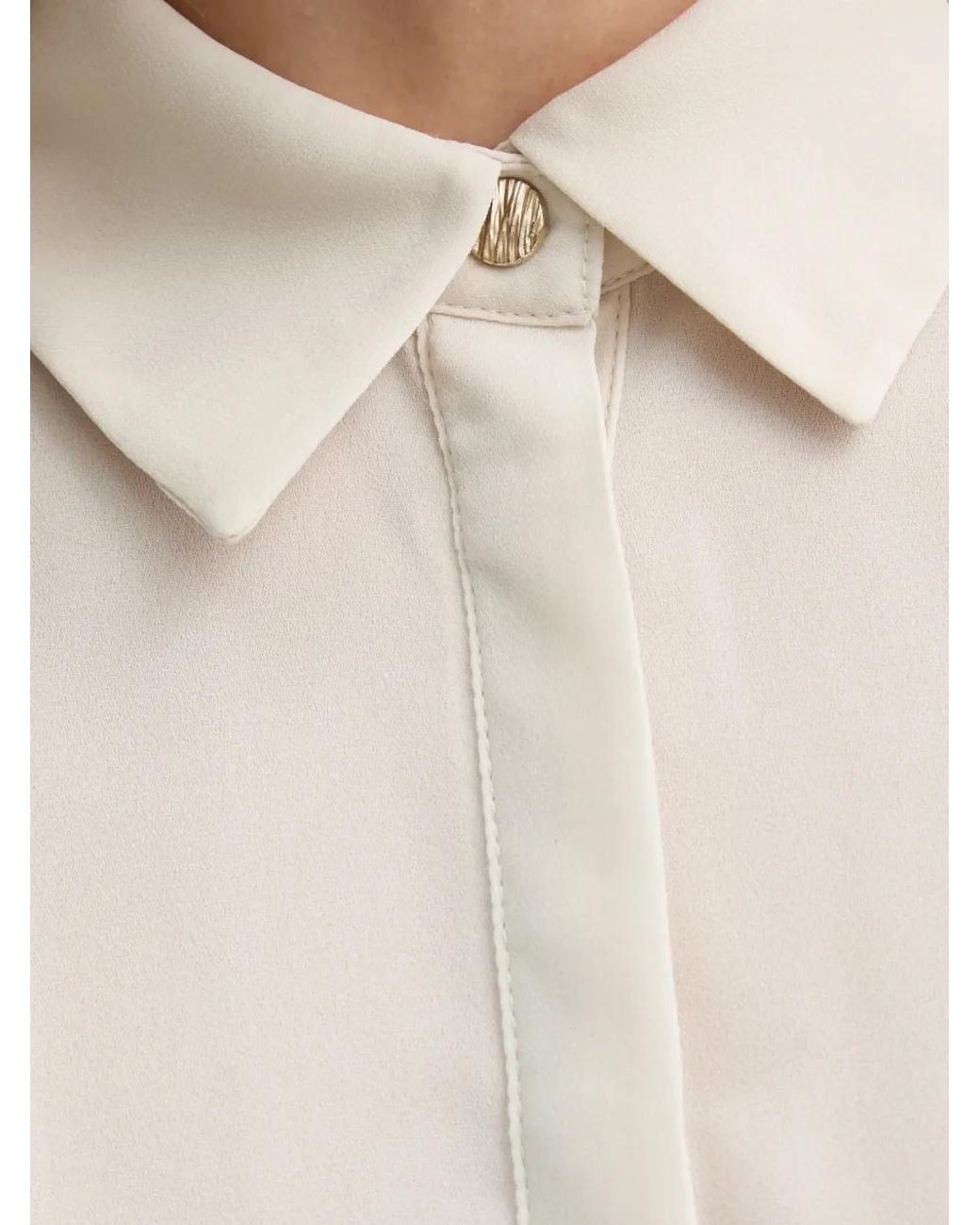 Bruuns Bazaar White Pleated Shirt
