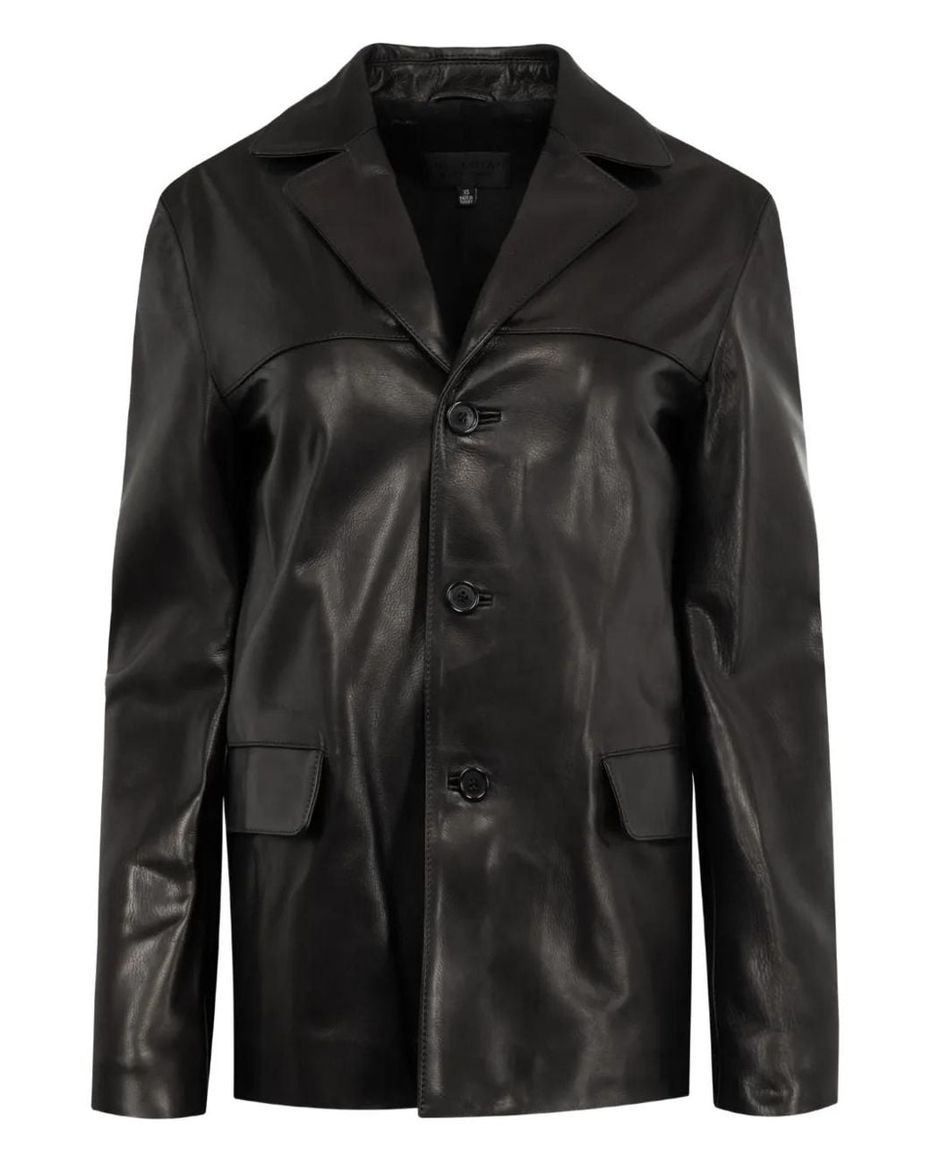 Nili Lotan Black Tristan Leather Jacket