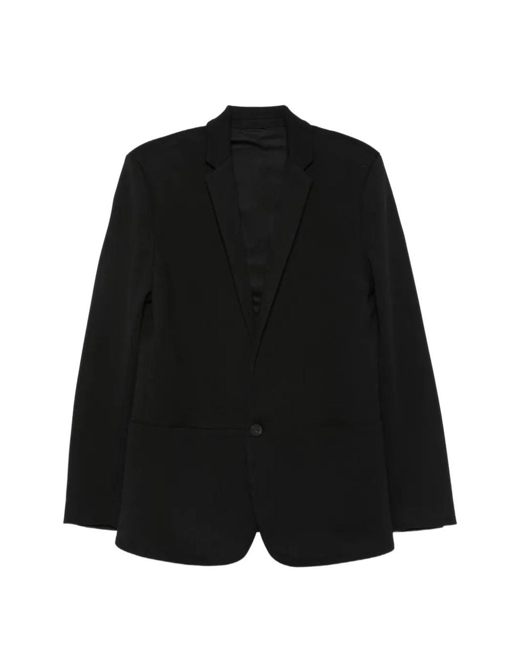 Label Under Construction Black Button-Up Blazer for men