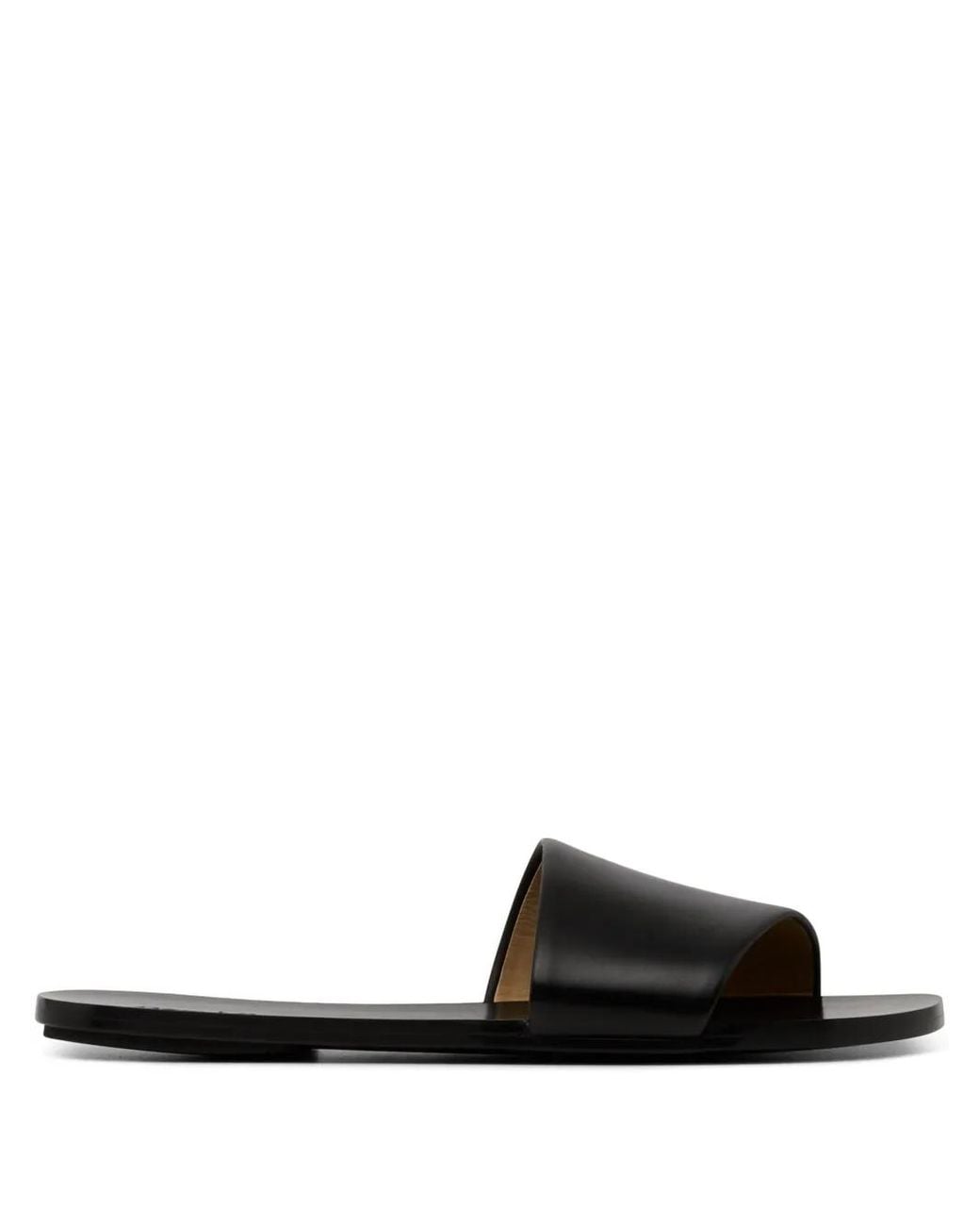 Marsèll Black Sottile Leather Sandals for men