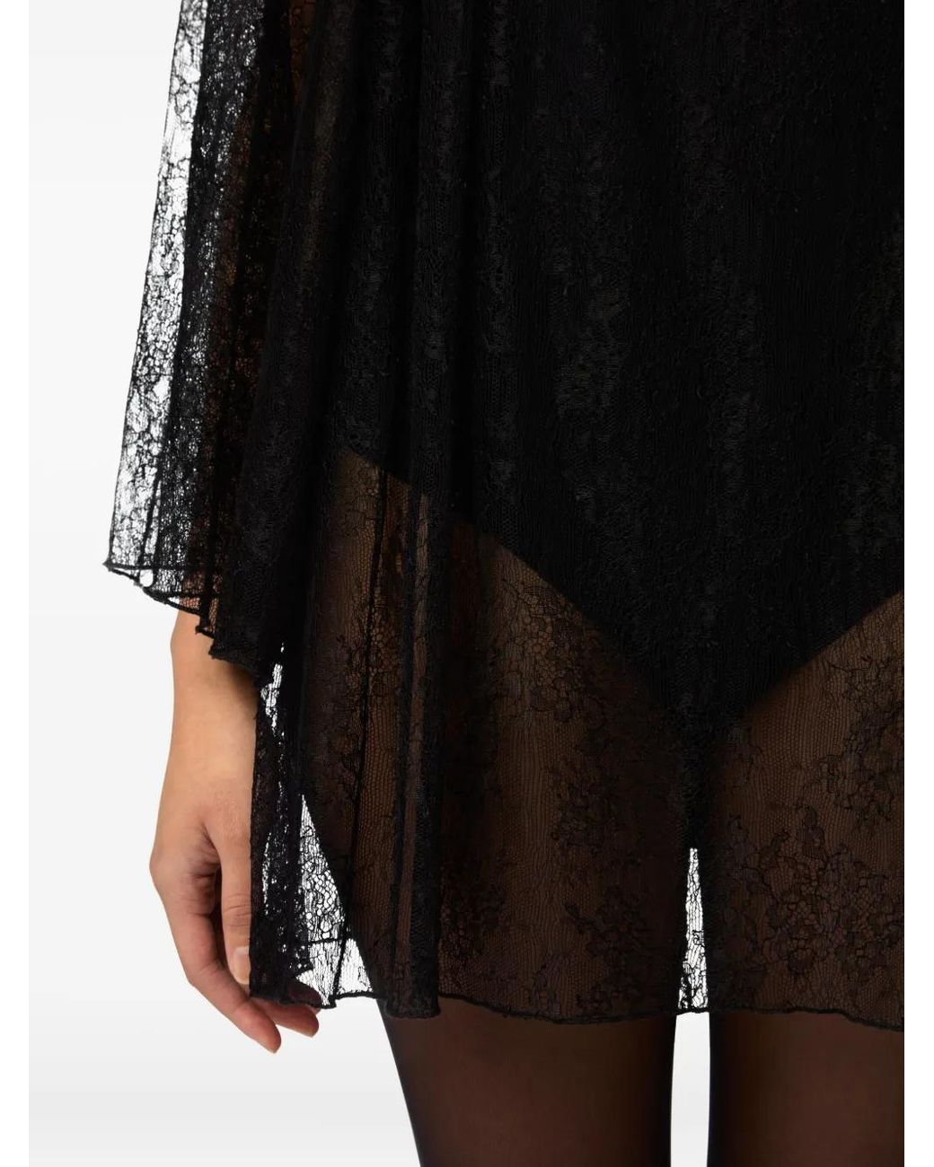 Nina Ricci Black Lace Bodysuit