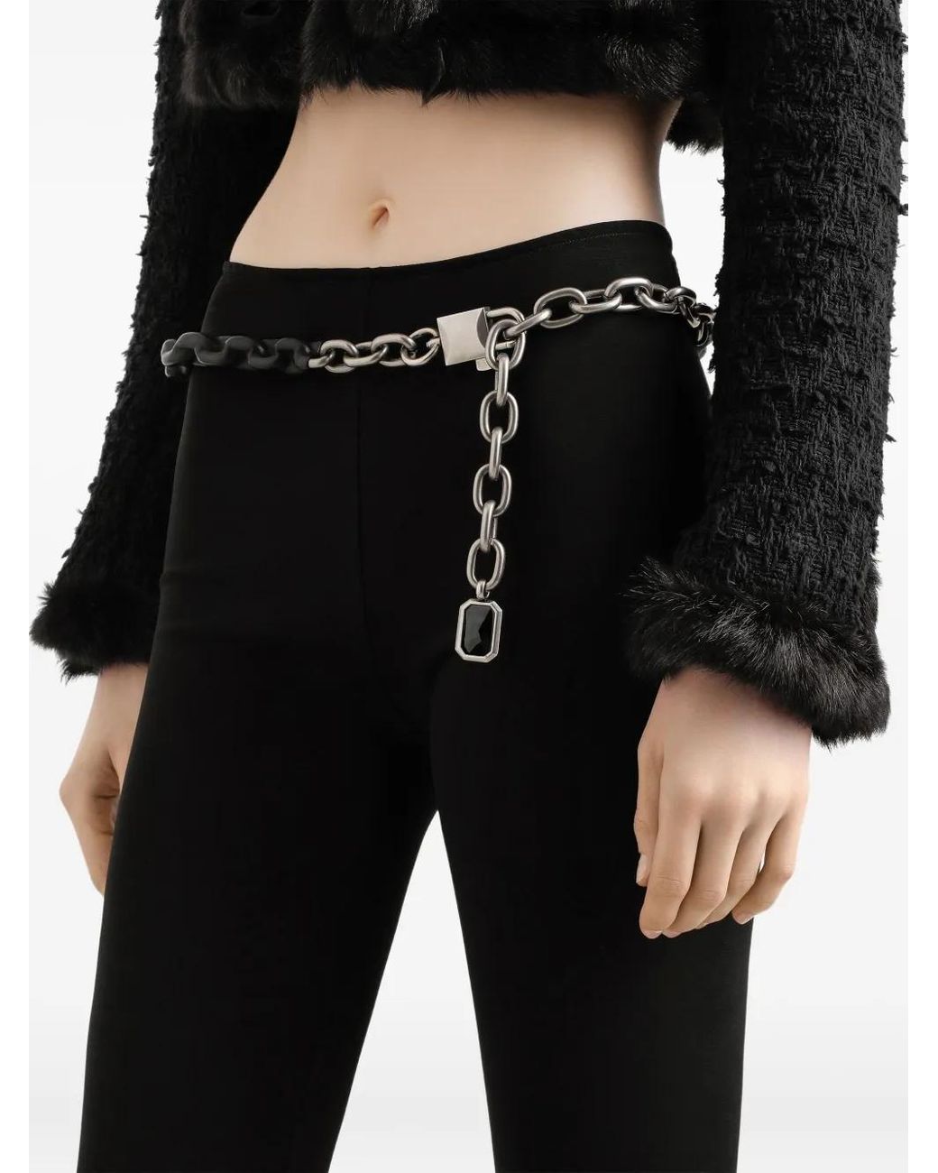 Dolce & Gabbana Black Jersey Leggings